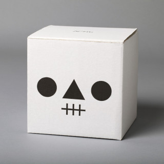 Acne Jr Toy Brand box with face design by JR–Work–Shop