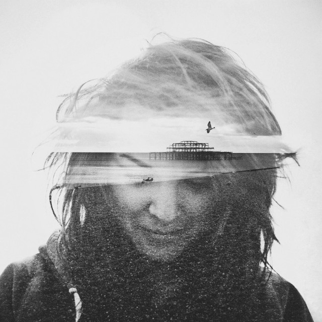 Double Exposure Portraits by Dan Mountford | Looks Like Good Design