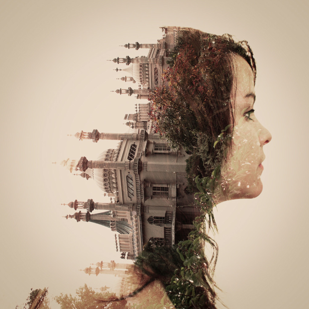 Double Exposure Portraits by Dan Mountford | Looks Like Good Design
