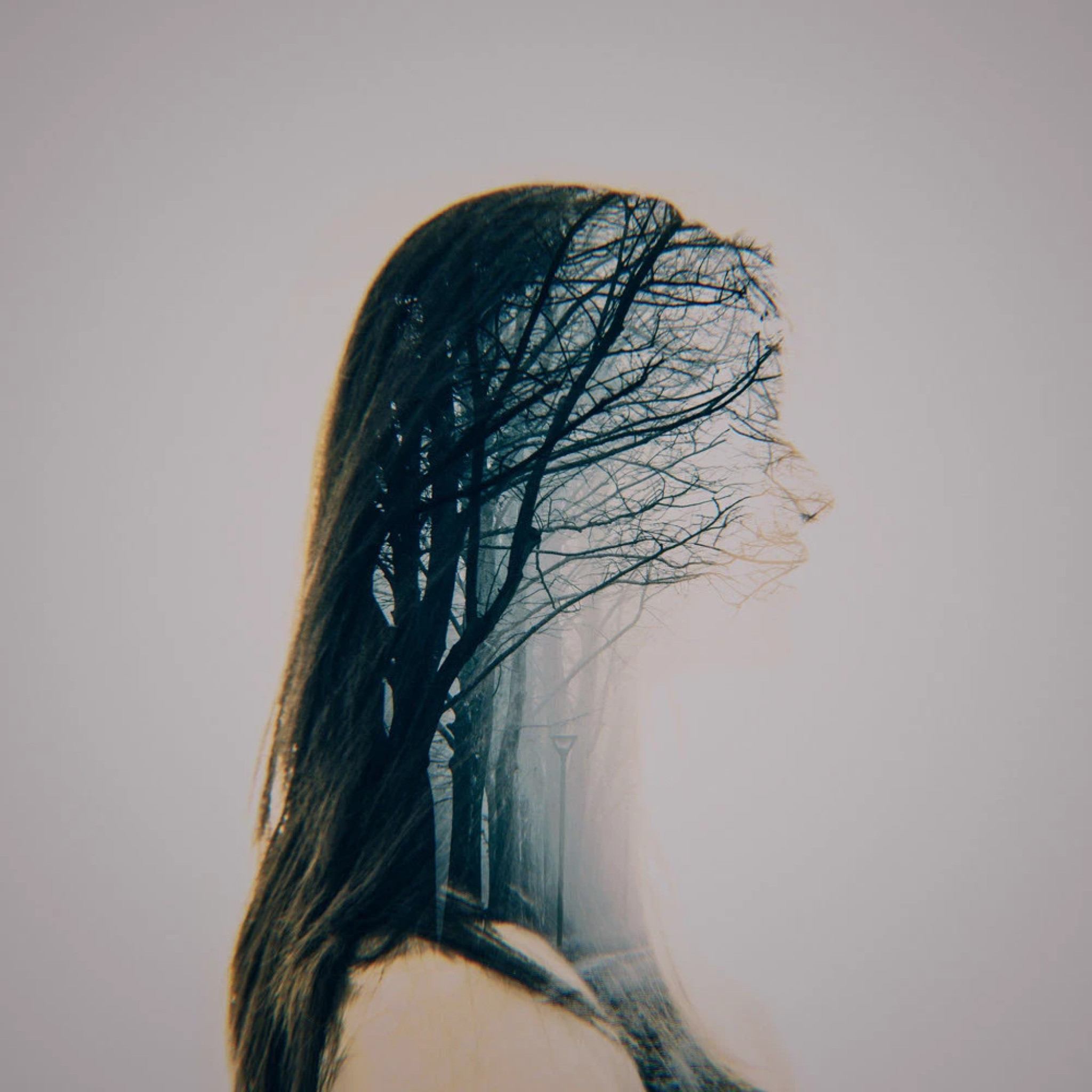 Double Exposure Portraits by Dan Mountford | Looks Like Good Design