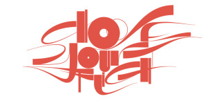 Red abstract lettering spelling 'Joules' by Áron Jancsó