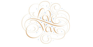 Curved lettering spelling 'Love You' by Áron Jancsó