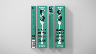 Etrusco macaroni packaging design by Bart De Keyzer