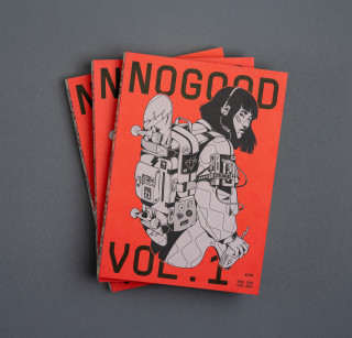 NoGood's The NoGood Book with illustrated cover of a person holding a skateboard