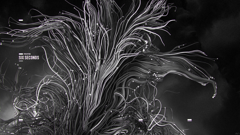 Six second. Art of Motion. Behance visualization 3d. U2 Digital Art. Visualization Black White.